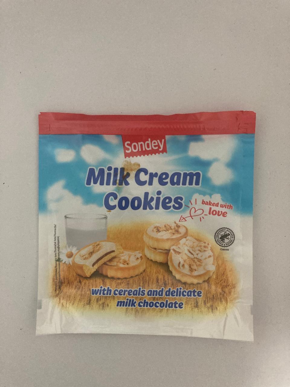 Фото - молочное сливочное печенье Milk Cream Cookies Sondey