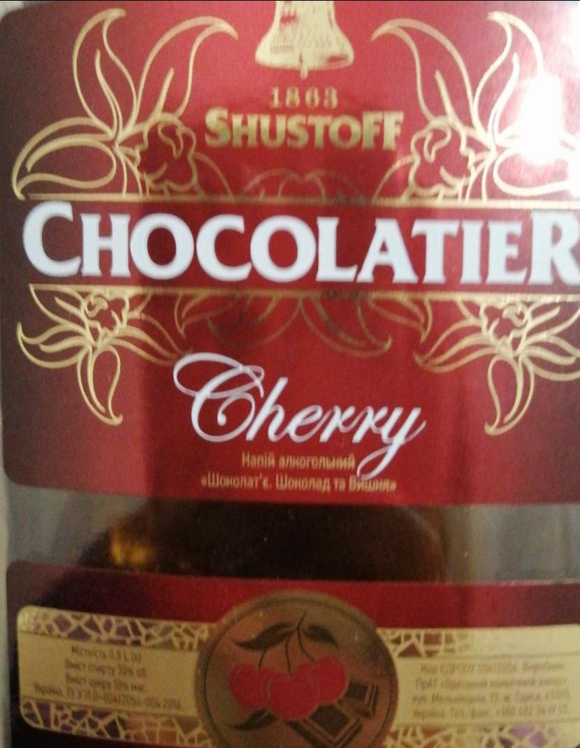 Фото - Напиток алкогольный Chocolatier шоколад и вишня Shuster
