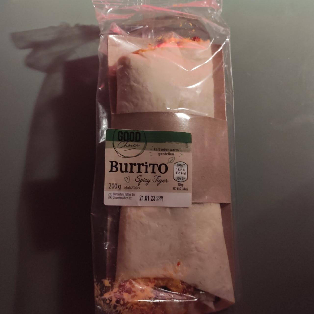 Фото - Burrito Spicy Tiger Good Choice