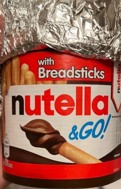 Фото - Набор из хлебных палочек и пасты ореховой Nutella
