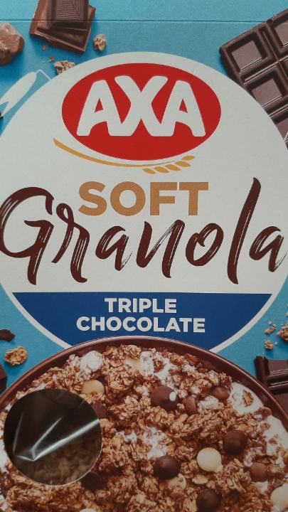Фото - Сухие завтраки зерновые Гранола с шоколадом Soft Granola Triple Chocolate Аха