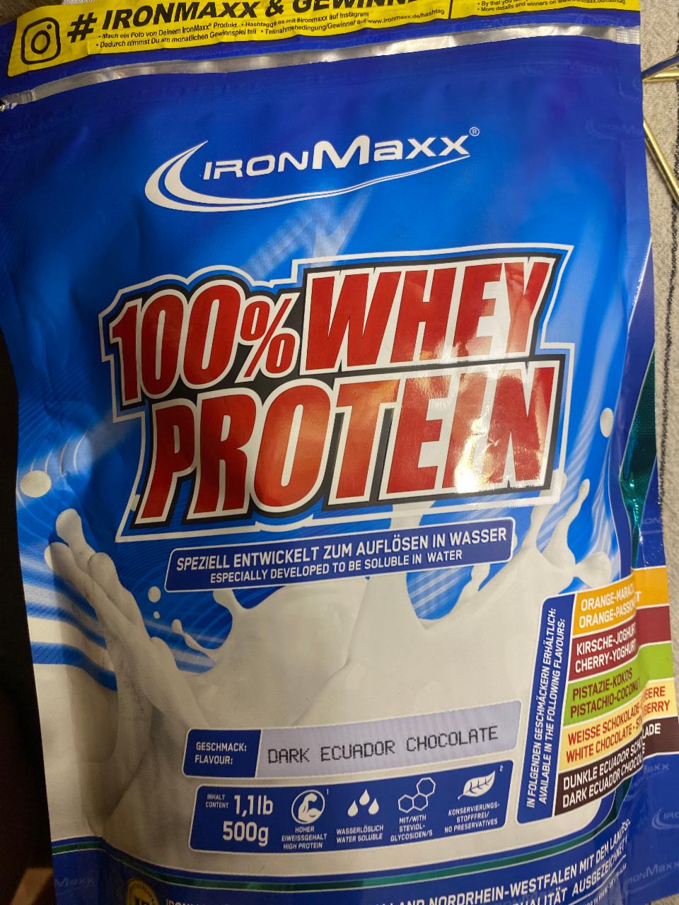 Фото - Протеин АйронМакс Whey Protein Черный шоколад IronMaxx