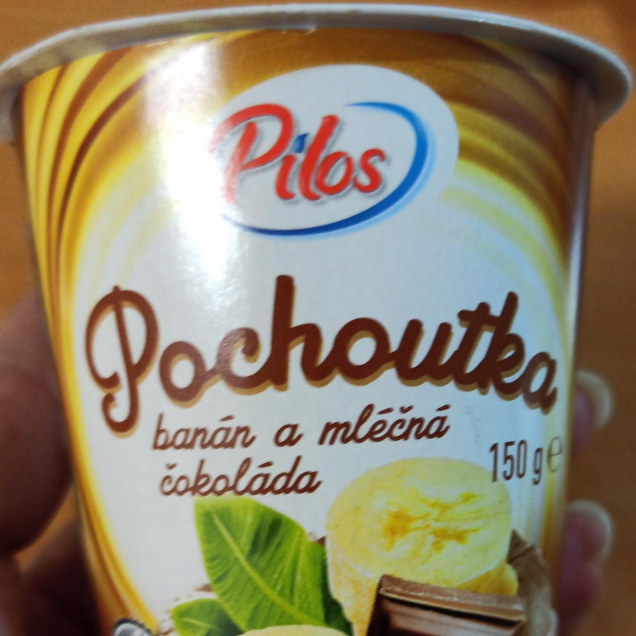 Фото - молочный десерт банан-шоколад Pilos