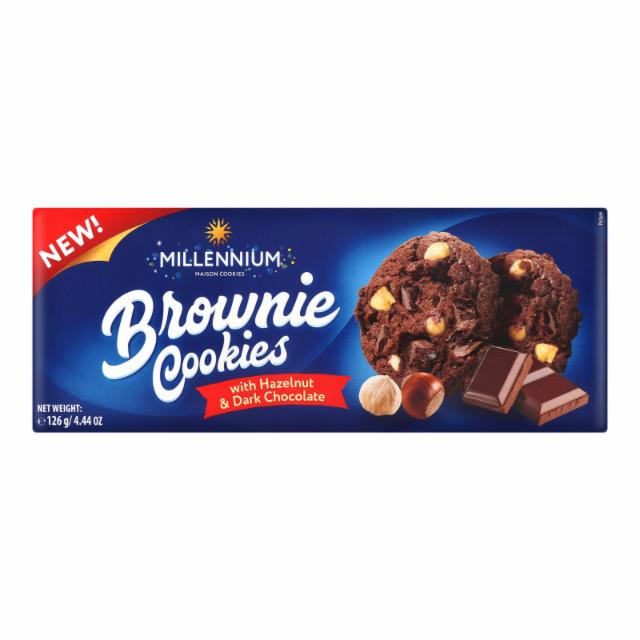 Фото - Печенье с лесным орехом и темным шоколадом Brownie Cookies Millennium