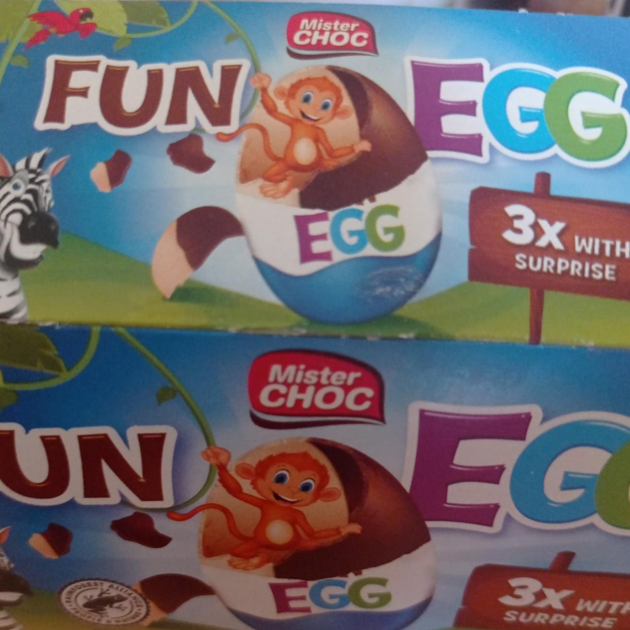 Фото - шоколадное яйцо Fun egg Mister Choc