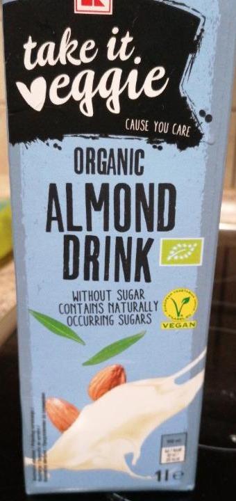 Фото - Organic Almond drink without sugar Take it veggie
