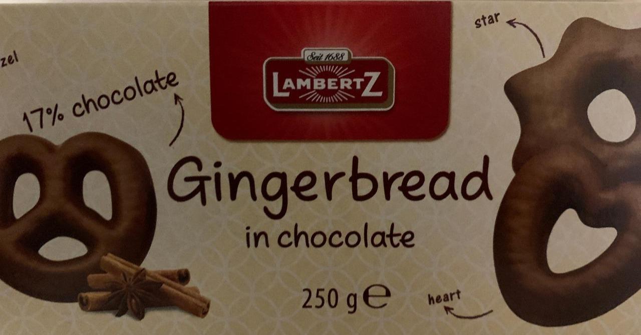Фото - пряники Gingerbread в шоколаде фигурные LambertZ