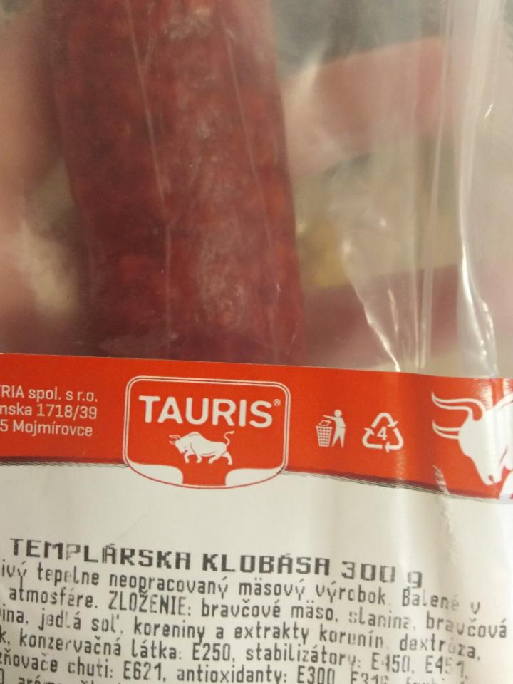 Фото - Тамплиерская колбаса templárská klobása Tauris