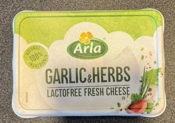 Фото - Lactose Free Fresh Cheese Garlic & Herbs Arla