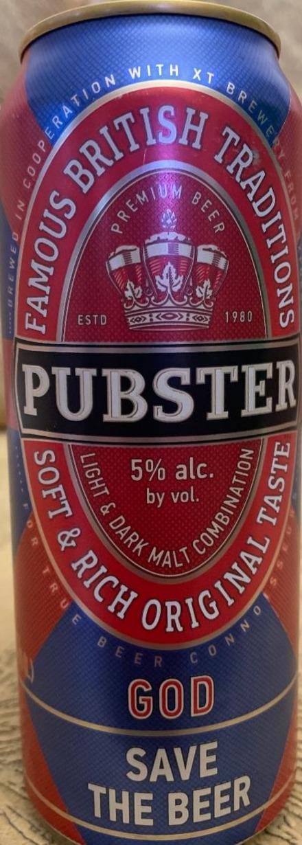 Фото - Пастеризованное пиво Пабстер Pubster