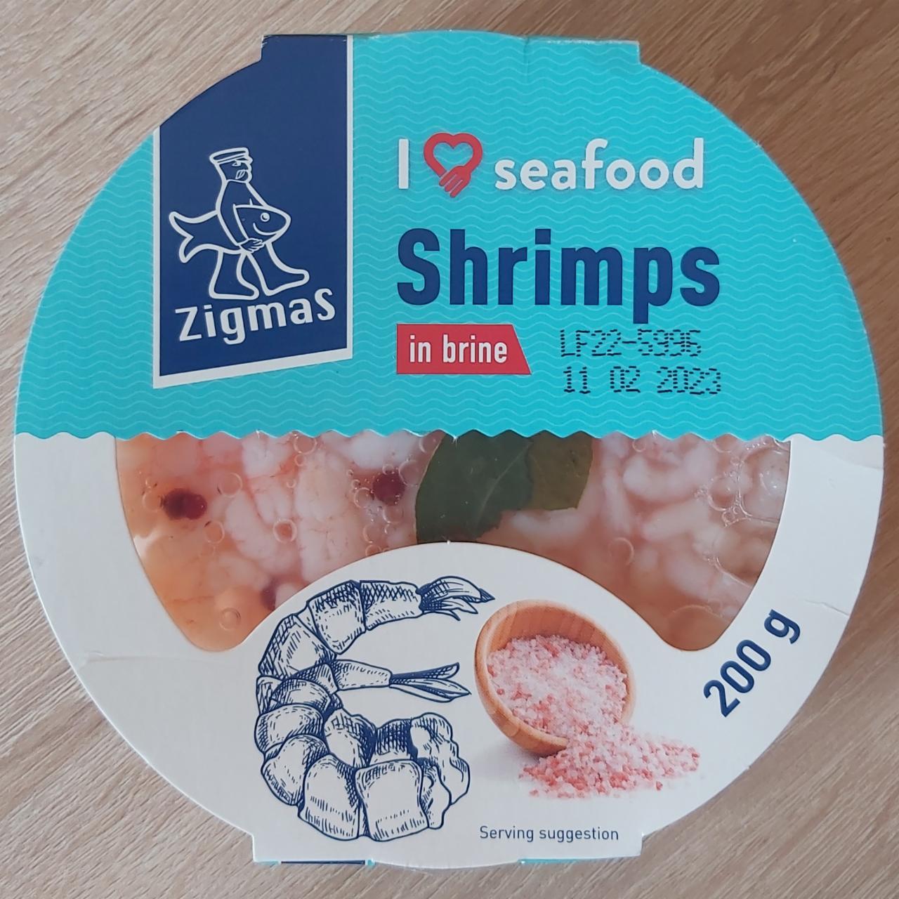 Фото - Креветки в рассоле Shrimps In Brine Zigmas