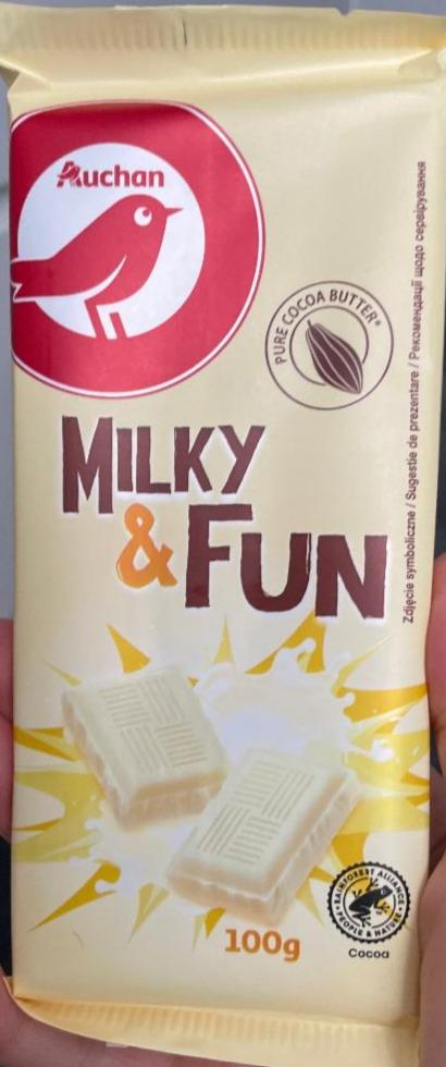 Фото - Шоколад Молочный Milky&Fun Ашан Auchan