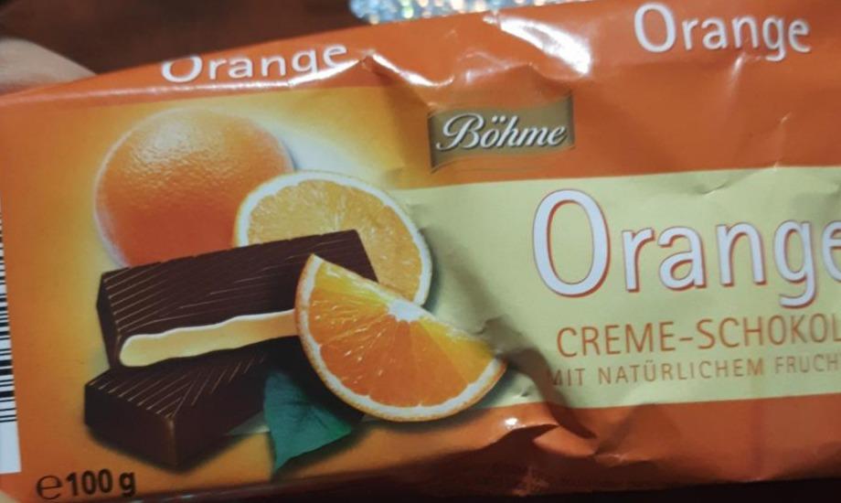 Фото - шоколад темный с апельсиновой начинкой Böhme