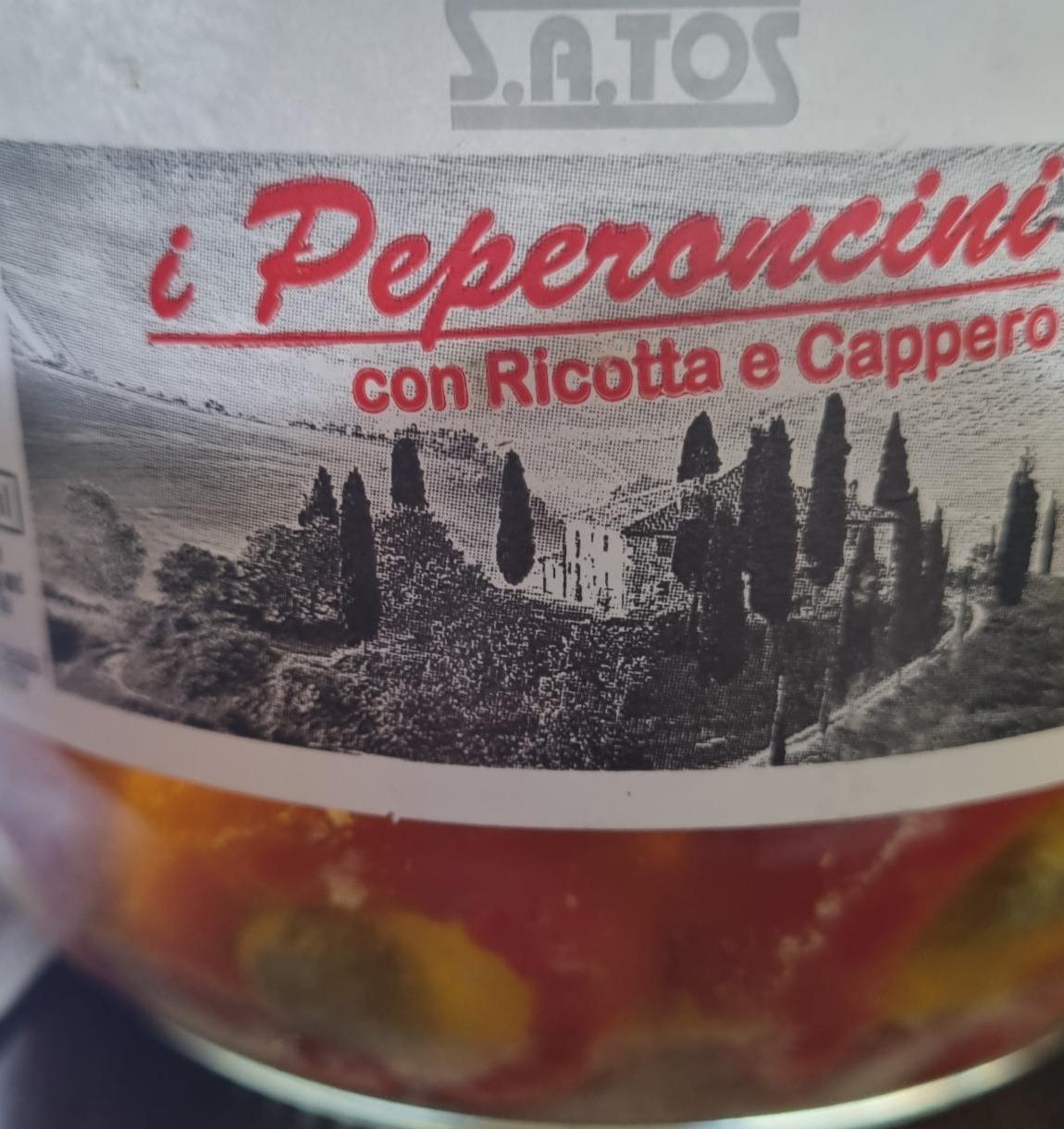 Фото - Консервированные перцы с рикоттой Pepperoncini con Ricotta e Cappero