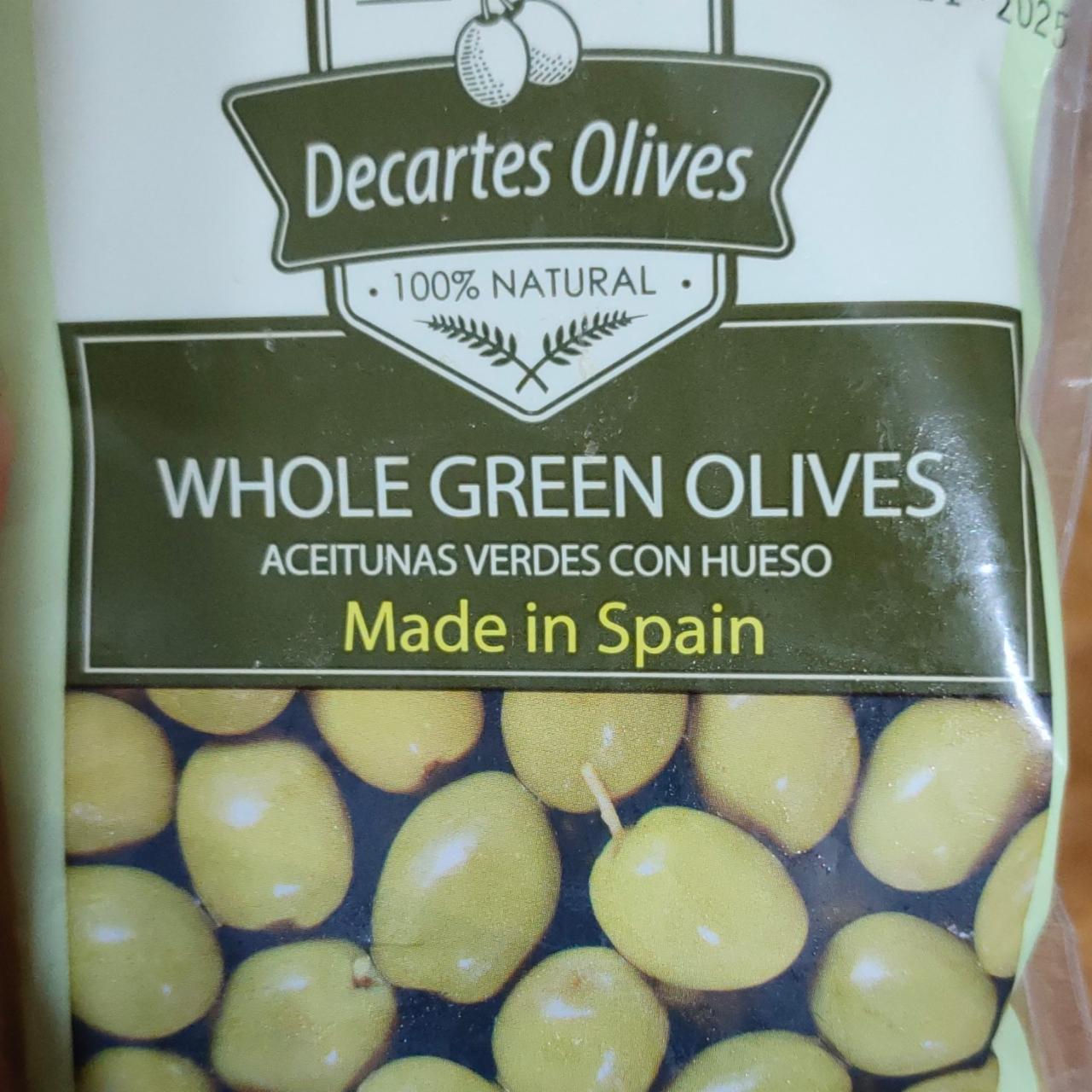 Фото - Оливки зеленые Whole Green Olives Decartes Olives