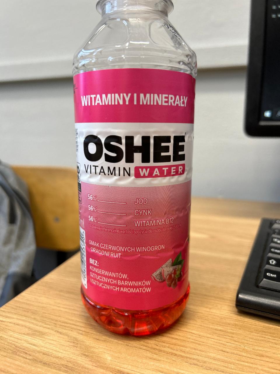 Фото - Напиток витаминизированный Vitamin Water Red Grape Dragonfruit Flavour Drink Oshee