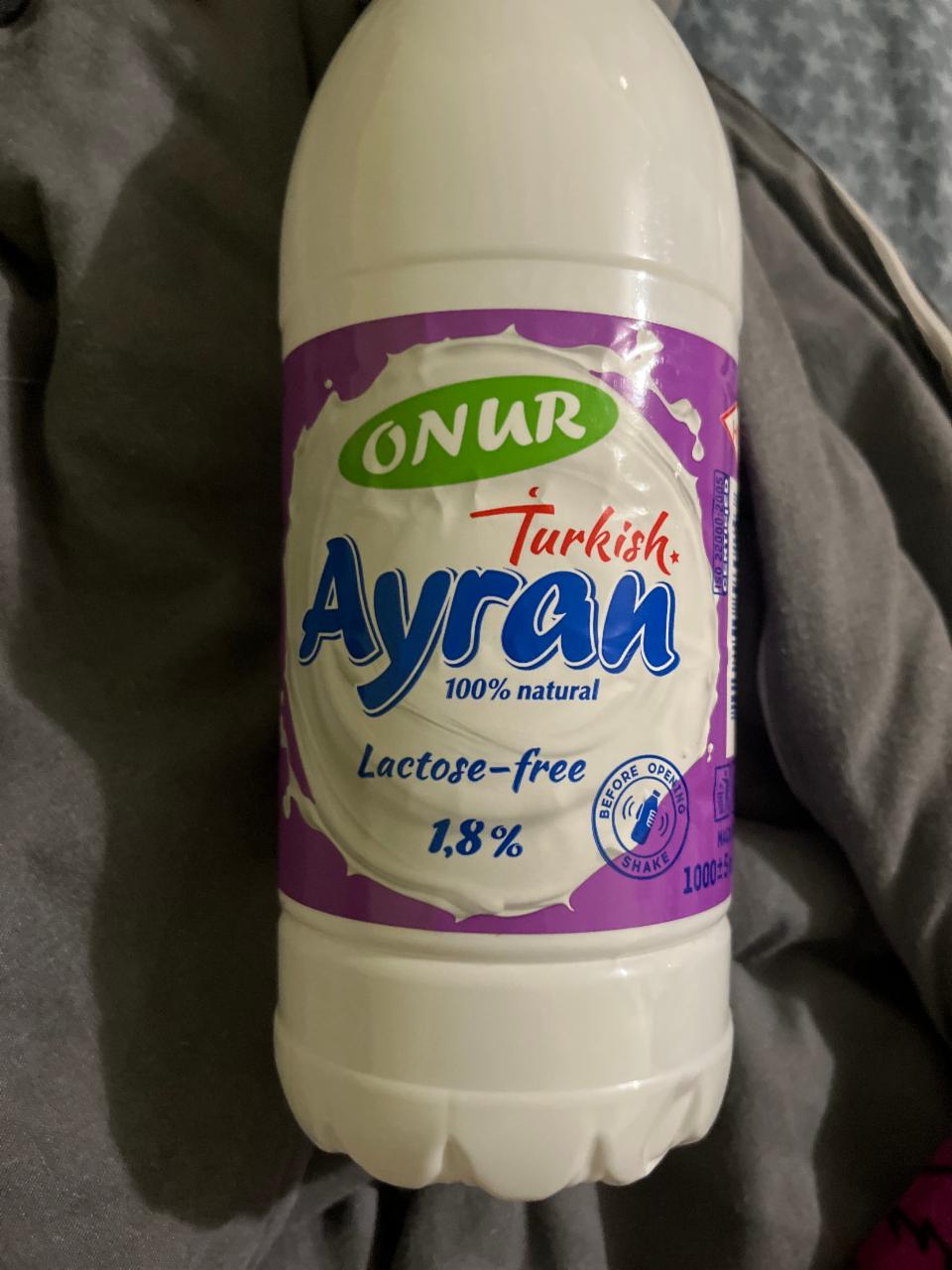 Фото - Айран турецкий безлактозный 1.8% Onur