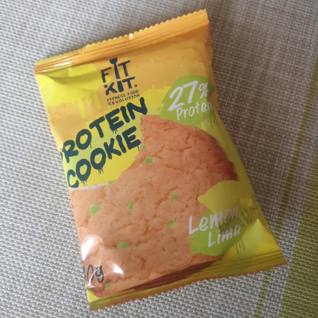 Фото - Protein cookieпеченье с высоким содержанием белка лимон-лайм Cookie Lemon-Lime Fit Kit
