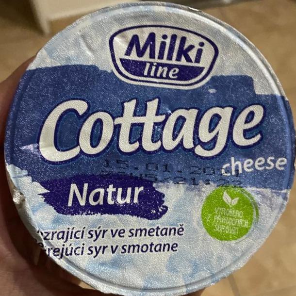 Фото - cottage nezrající sýr ve smetaně Milki line