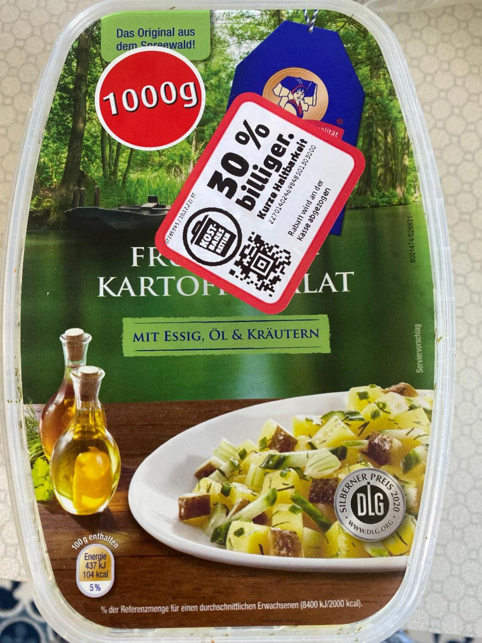 Фото - салат картофельный с огурцом и оливковым маслом Golßener