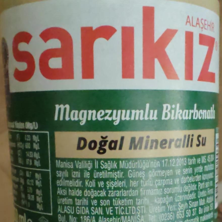 Фото - минеральный напиток Sarikiz