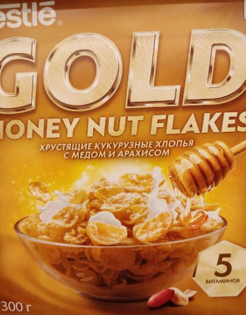 Фото - Хрустящие кукурузные хлопья с медом и арахисом Nestle Gold