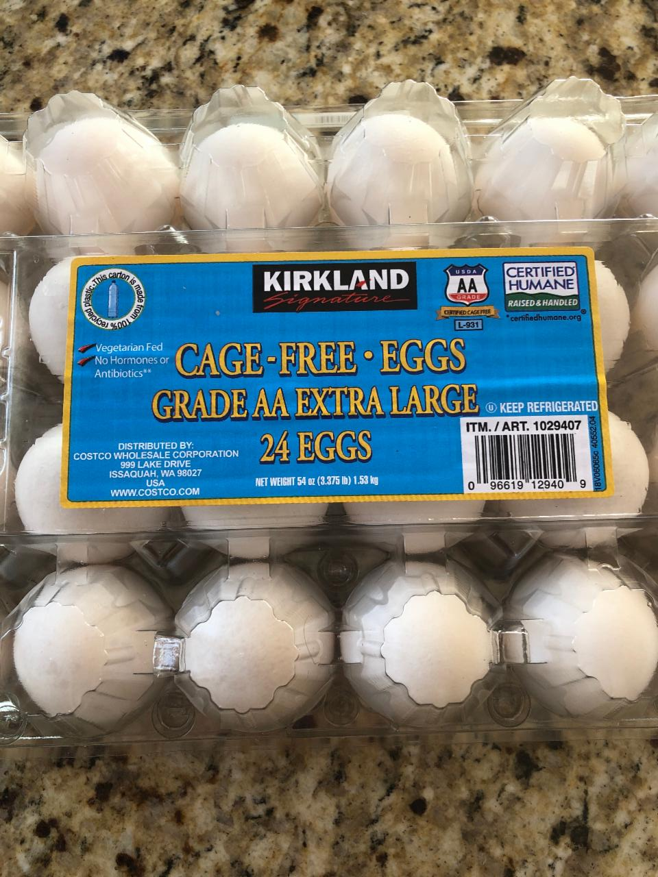 Фото - Куриные яйца Cage-Free Eggs Kirkland