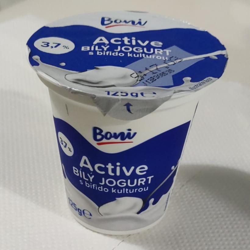 Фото - Active bílý jogurt s bifido kulturou 3.7% Boni