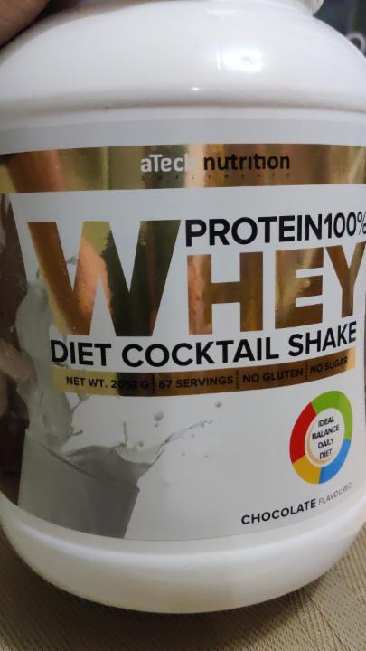 Фото - Белковый коктейль Whey Protein cо вкусом шоколада aTech nutrition