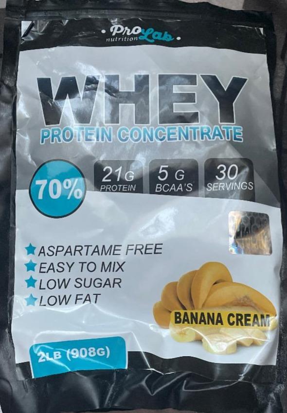 Фото - Whey Protein Concentrate banana cream ProLab
