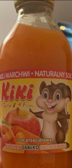 Фото - напиток с соком яблока, моркови и персика 4 taste & 4 fun Kiki