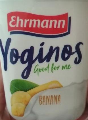 Фото - Йогурт из нежирного молока Yoginos с бананом Ehrmann