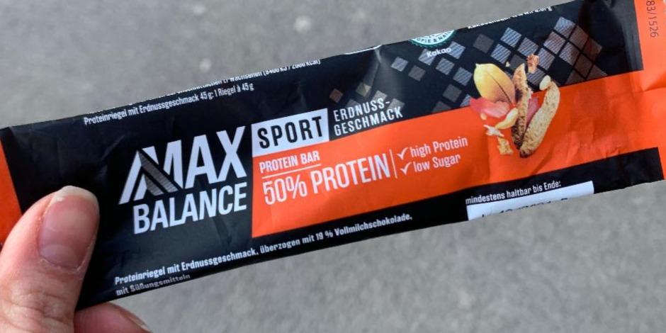 Фото - Protein bar 50% erdnuss geschmack Max Balance