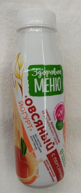 Фото - Овсяный йогурт с персиком Здоровое Меню