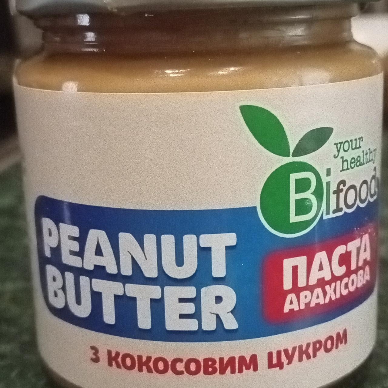 Фото - Паста арахисовая с кокосовым сахаром Peanut Butter Bifood