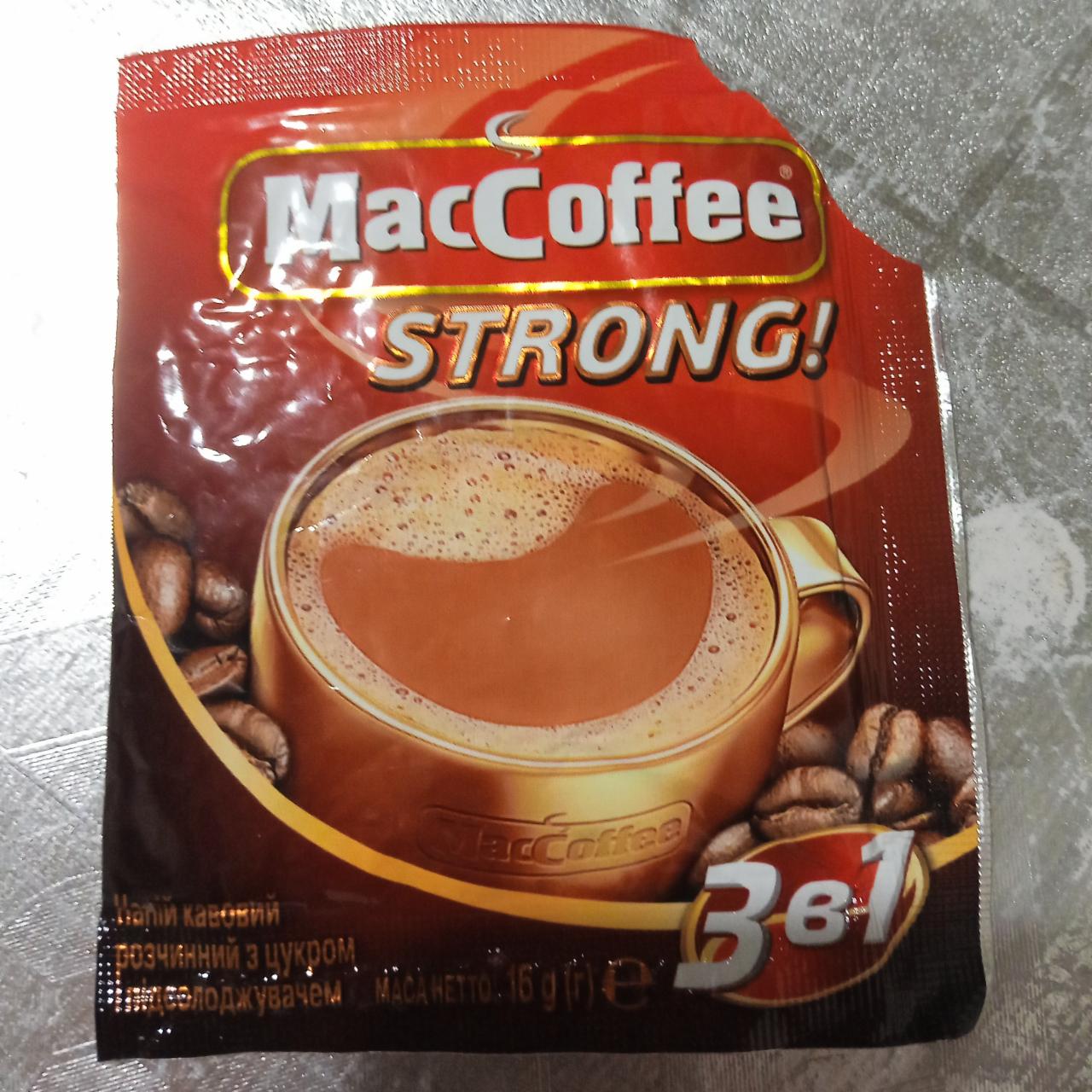 Фото - Кофейный напиток 3 в 1 strong MacCoffee