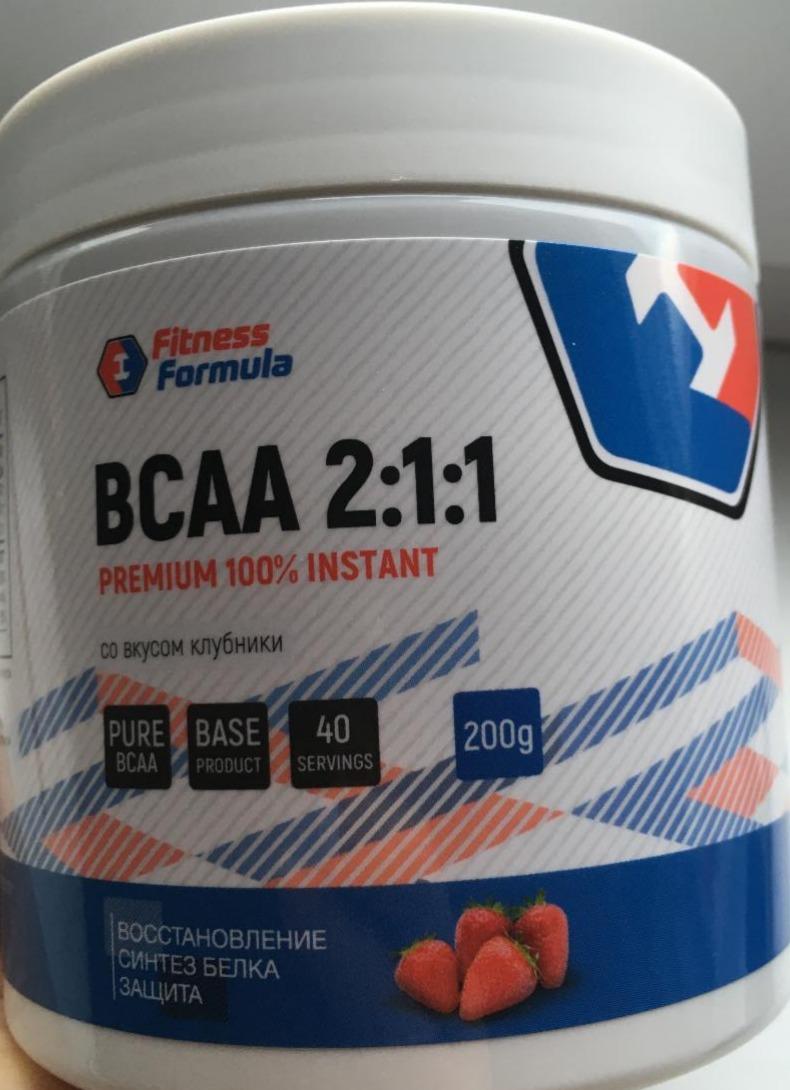 Фото - BCAA 2:1:1 Premium 100% instant клубника Fitness formula