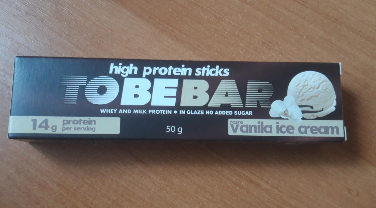 Фото - Батончик с ванильным кремом high protein sticks Tobebar