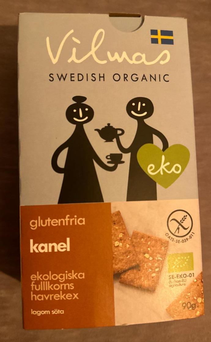 Фото - Цельнозерновые крекеры с корицей Swedish Organic без глютена ТМ Vilmas