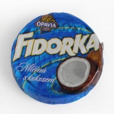 Фото - Вафли с кокосовой начинкой в ​​молочном шоколаде Fidorka Opavia
