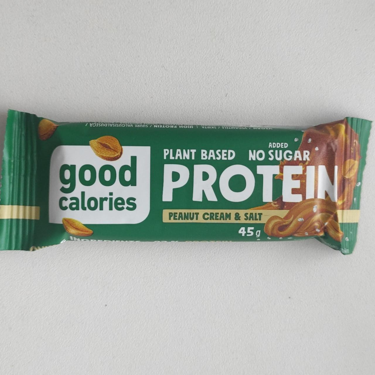 Фото - Протеиновый батончик Protein peanut cream&salt Good calories