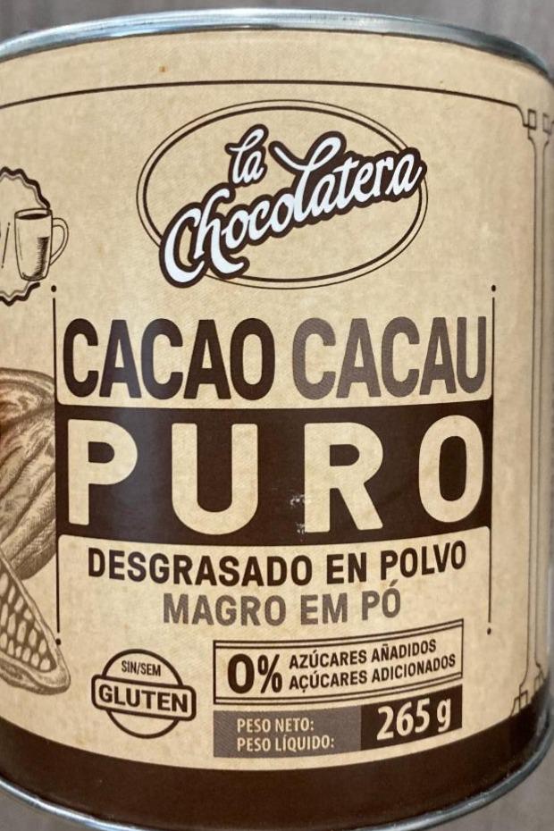 Фото - Cacao puro 0% azúcares añadidos La Chocolatera