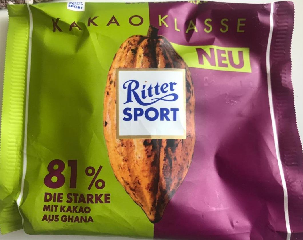 Фото - Шоколад черный 81% Die Starke Ritter Sport