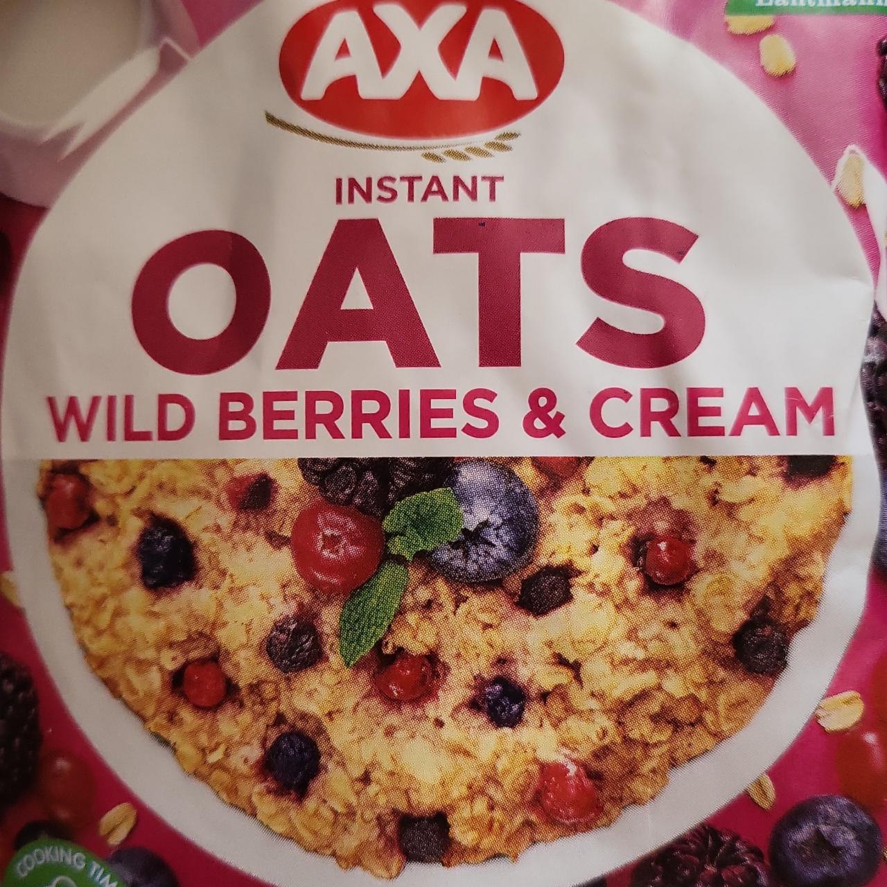 Фото - Каша овсяная со сливками и лесными ягодами Wild Berries & Cream Oats Axa