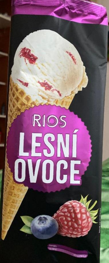 Фото - мороженое с лесными ягодами в сахарном рожке Rios