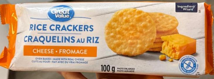 Фото - Craquelins au riz cheese fromage Great Value
