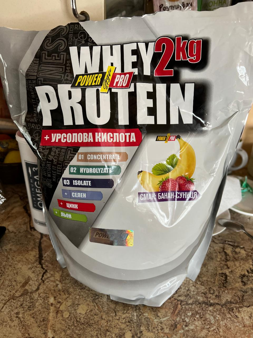 Фото - Протеин со вкусом банан-земляника Whey Protein Power Pro