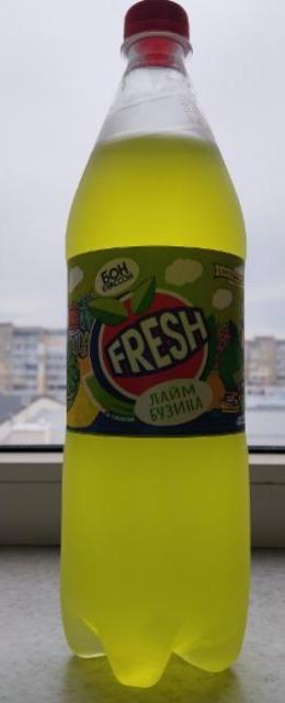 Фото - Напиток безалкогольный сильногазированный со вкусом лайм-бузина Fresh