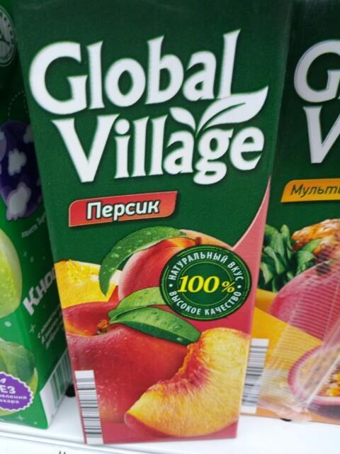 Фото - Нектар Global Village Персиковый с мякотью