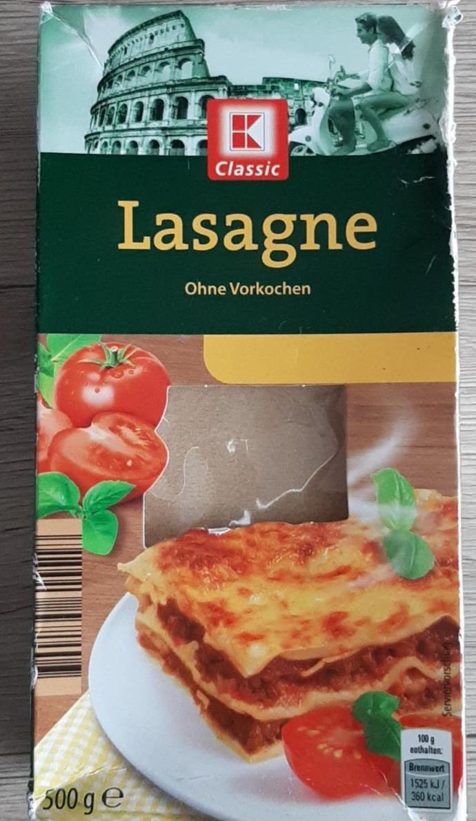 Фото - Лазанья готовые листы Lasagne K-Classic